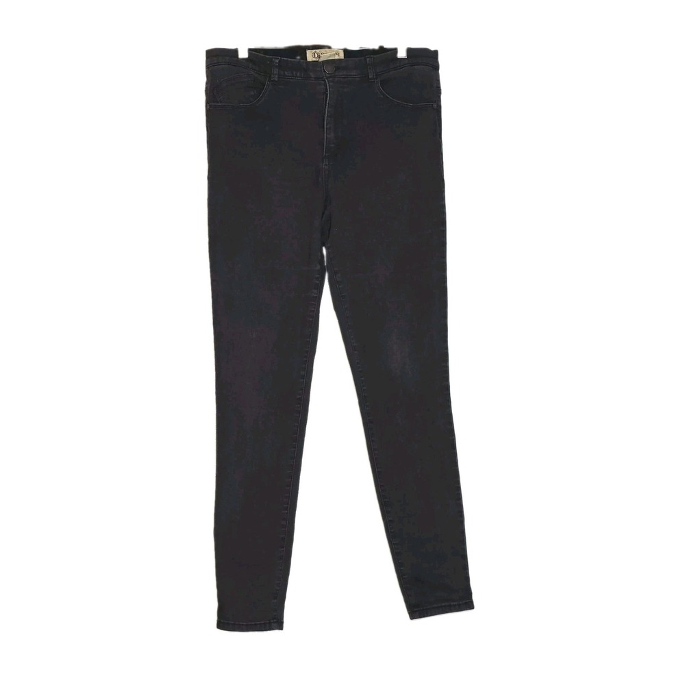 Democracy Ab Technology Black Skinny Jeans Women's 12 Stretch Whiskering